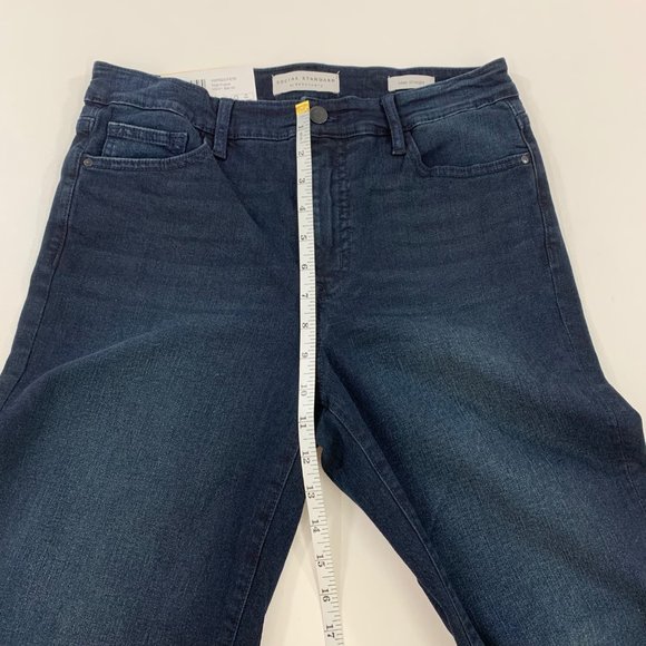Social Standard Women's Pants 8 Slim Straight Stretch Denim Jeans Nighthawk Blue - Picture 7 of 10